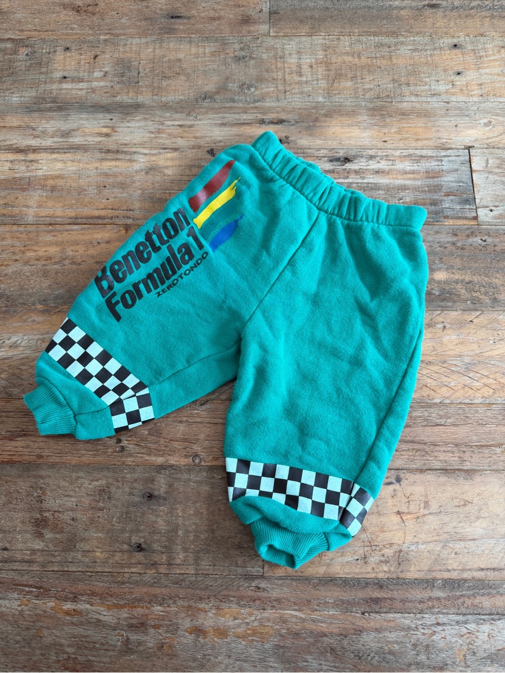 Vintage Benetton Formula 1 Green Sweatpants